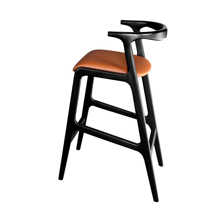 Tabouret Boucle Cognac