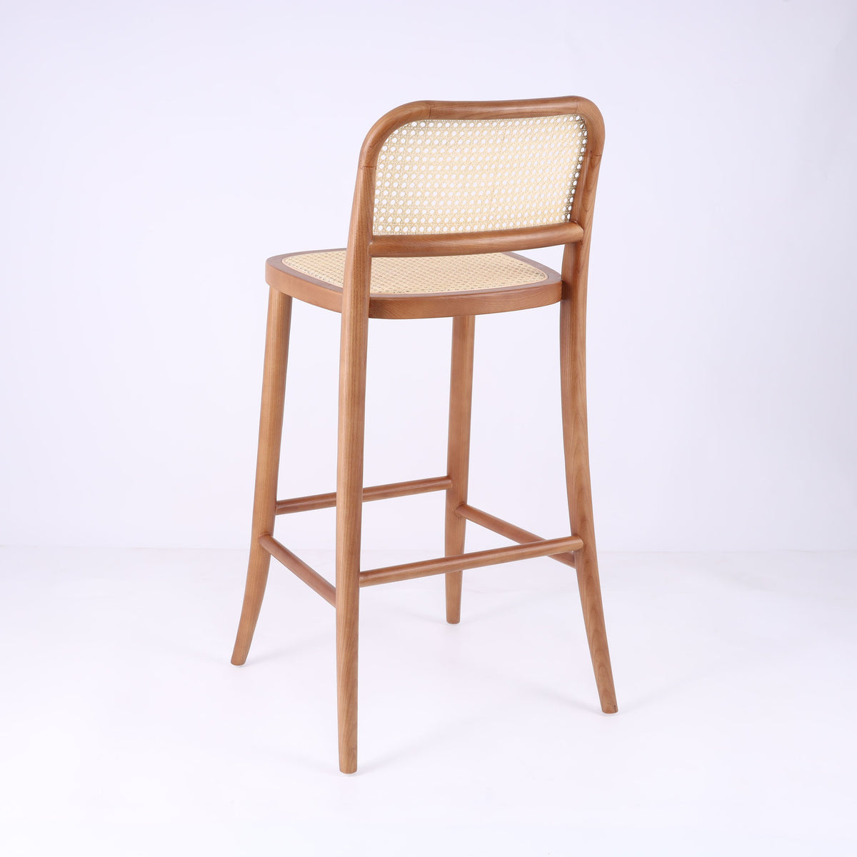 Tabouret Cadre Canné Clair
