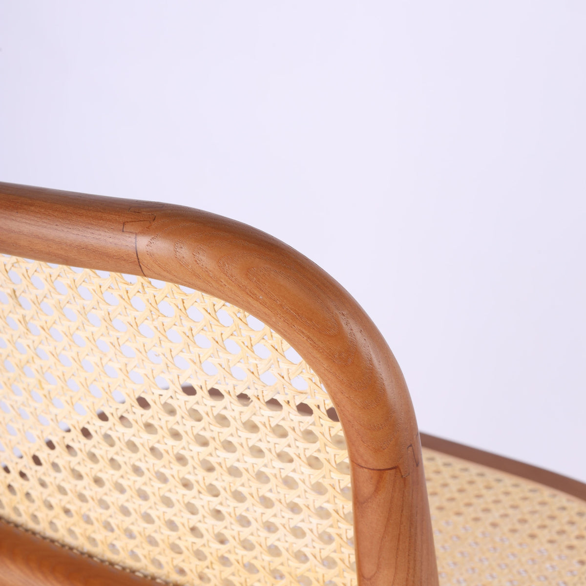 Tabouret Cadre Canné Clair