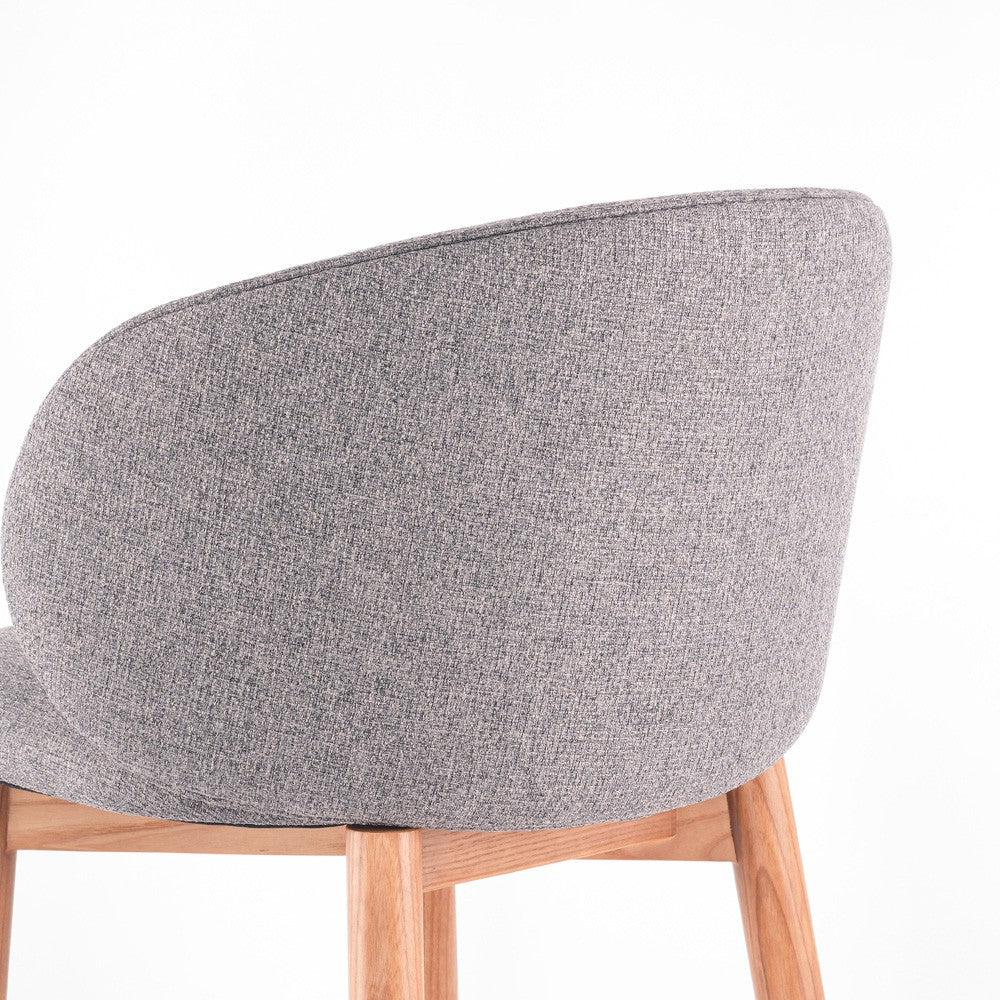 Tabouret Coquille Gris
