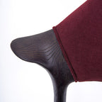 Chaise Ailes Bordeaux