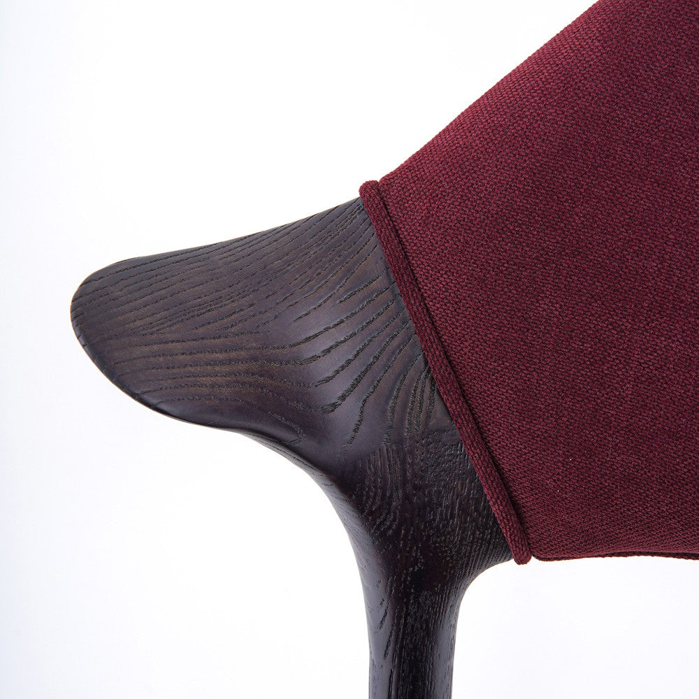 Chaise Ailes Bordeaux