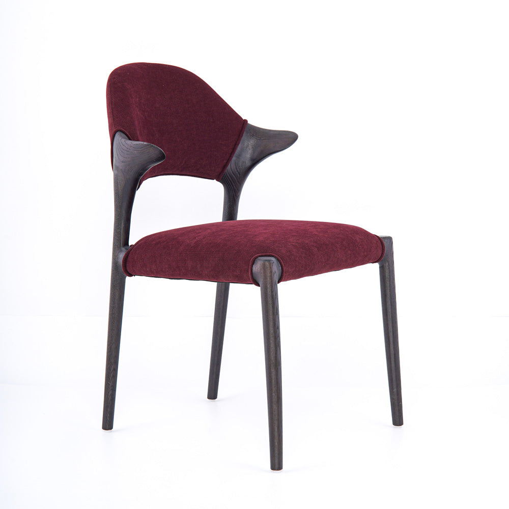 Chaise Ailes Bordeaux