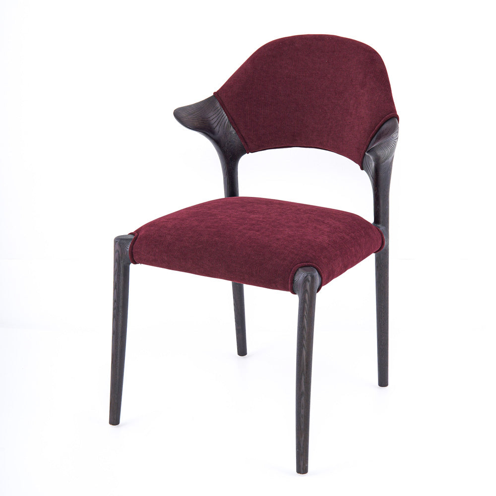 Chaise Ailes Bordeaux