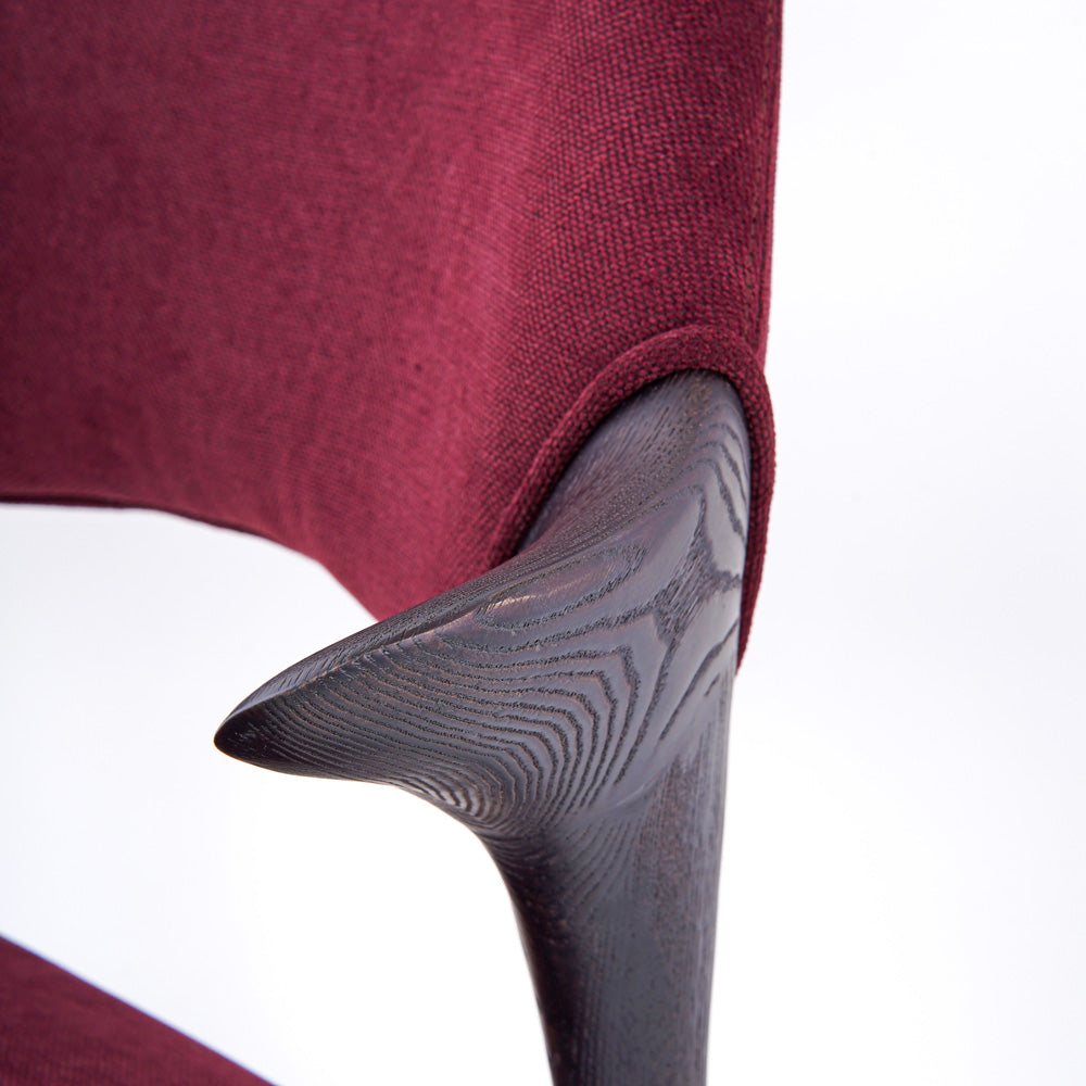Chaise Ailes Bordeaux