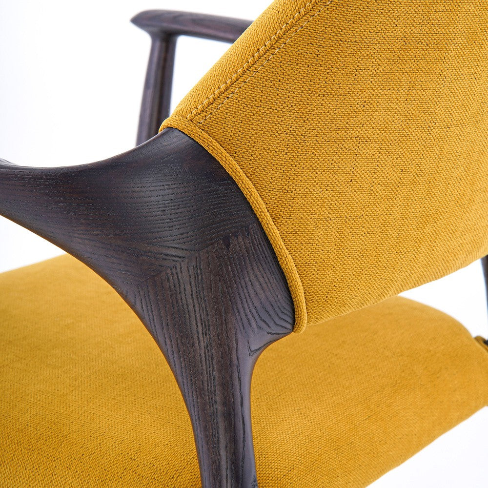 Chaise Courbe Moutarde