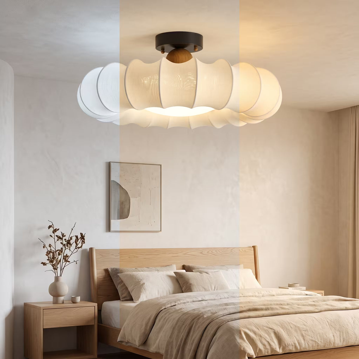 Plafonnier Potiron Beige