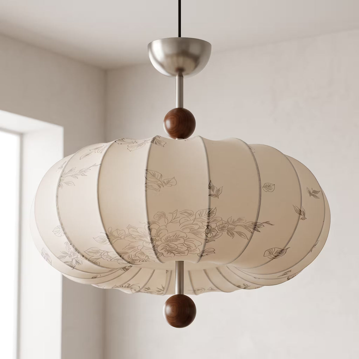 Suspension Potiron Blanc Noyer