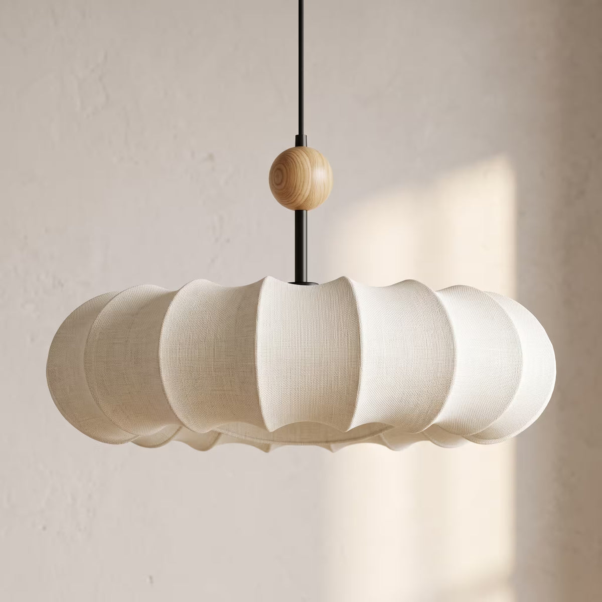 Suspension Potiron Bas Beige